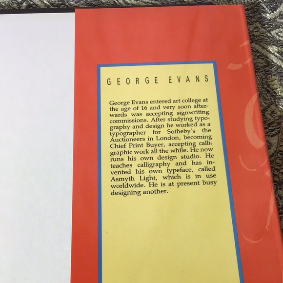An Introduction to Calligraphy vintage lrg hardcover book 1987 George Evans - Picture 9 of 11